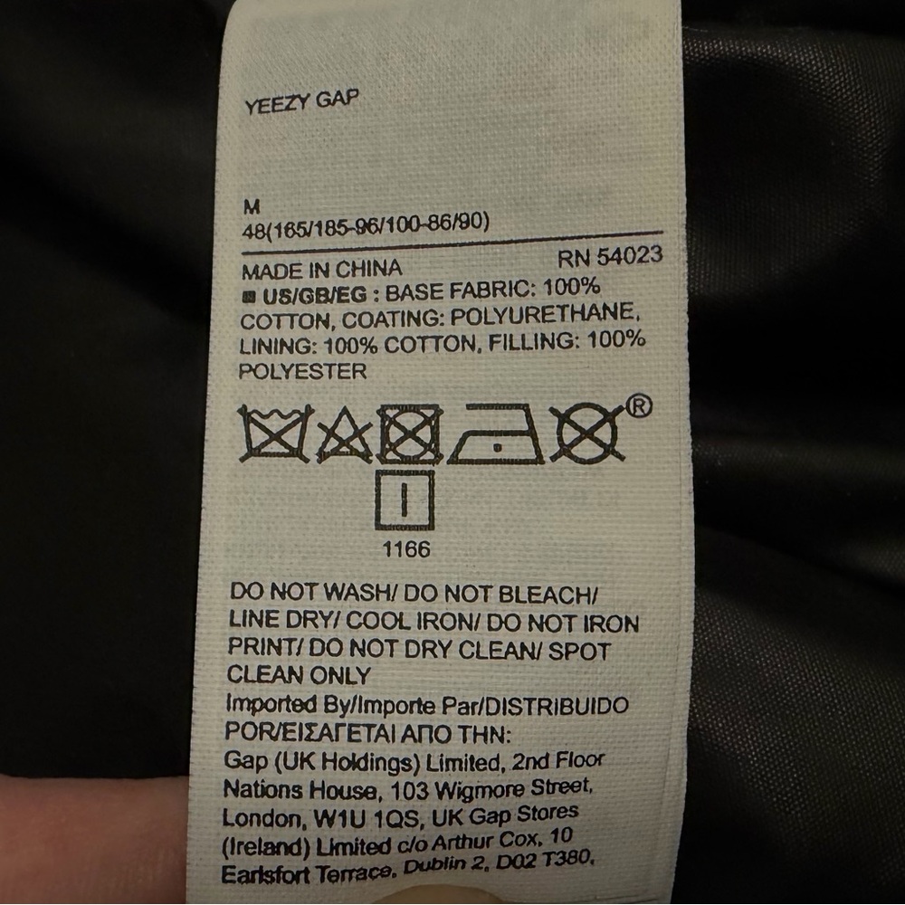 (SOLD) Yeezy Gap Round Jacket (V1) (Black, Medium) - Picture 8 of 11